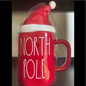Rae Dunn Christmas mug with topper